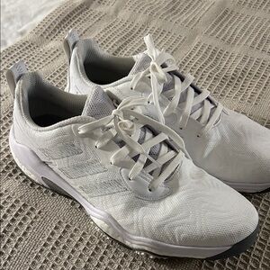 Adidas White and silver Athletic Men's Shoes (Golf) size 11